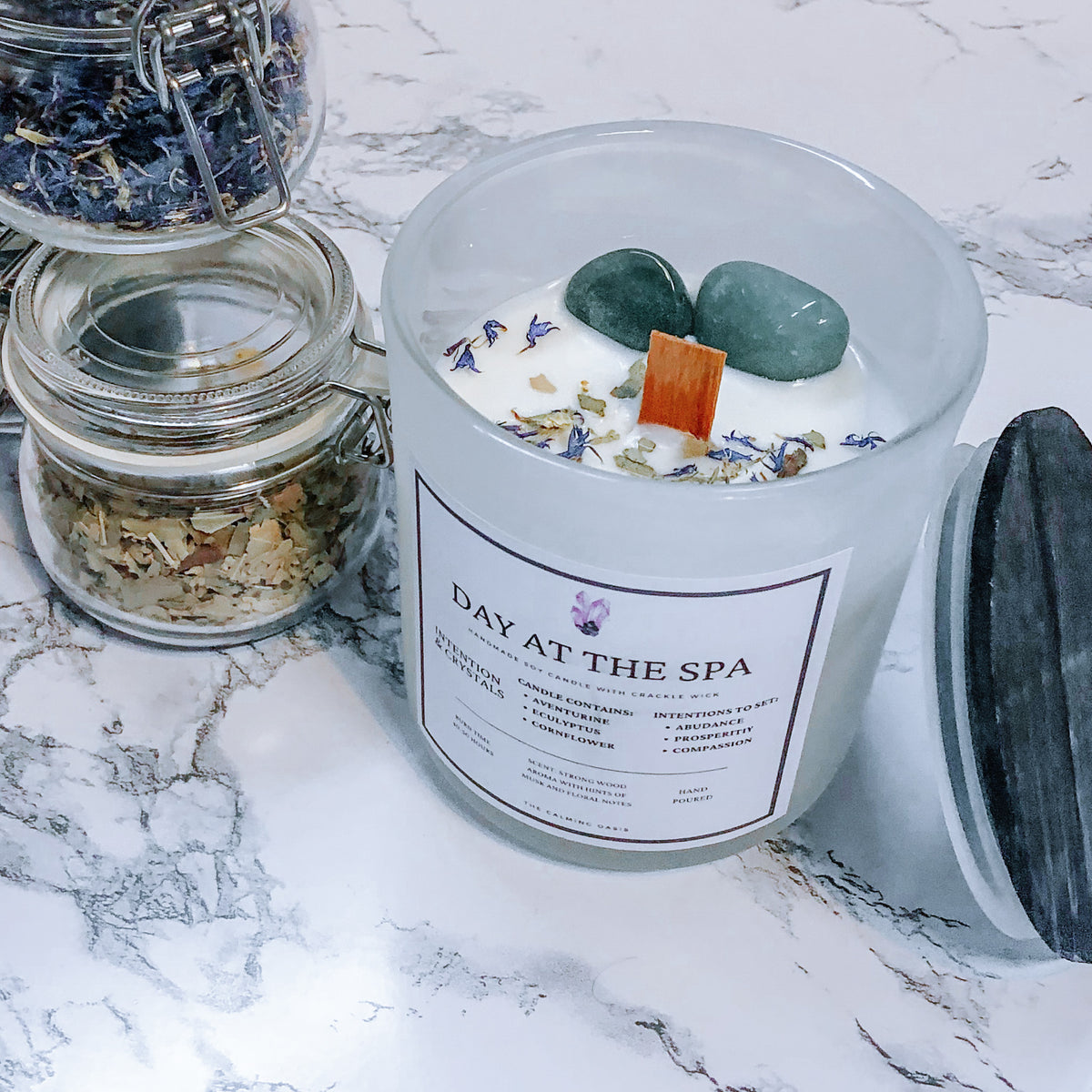 Prosperity Crystal Candle | Girl on the Go Wellness Spa