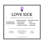 Load image into Gallery viewer, Love Sick | Rose Quartz Candle | 12.5oz Glass