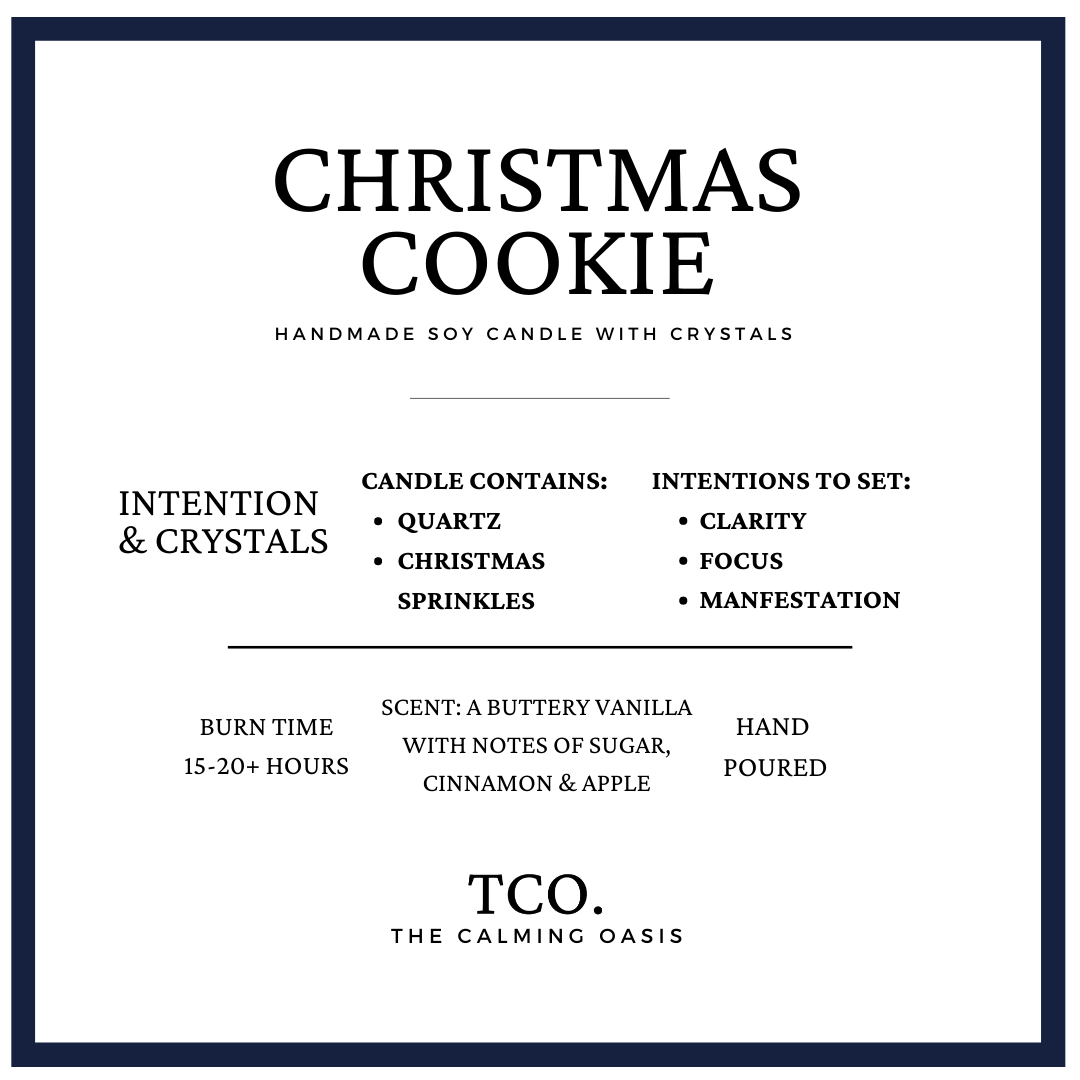 Christmas Cookie | Quartz Candle | 10oz Ceramic