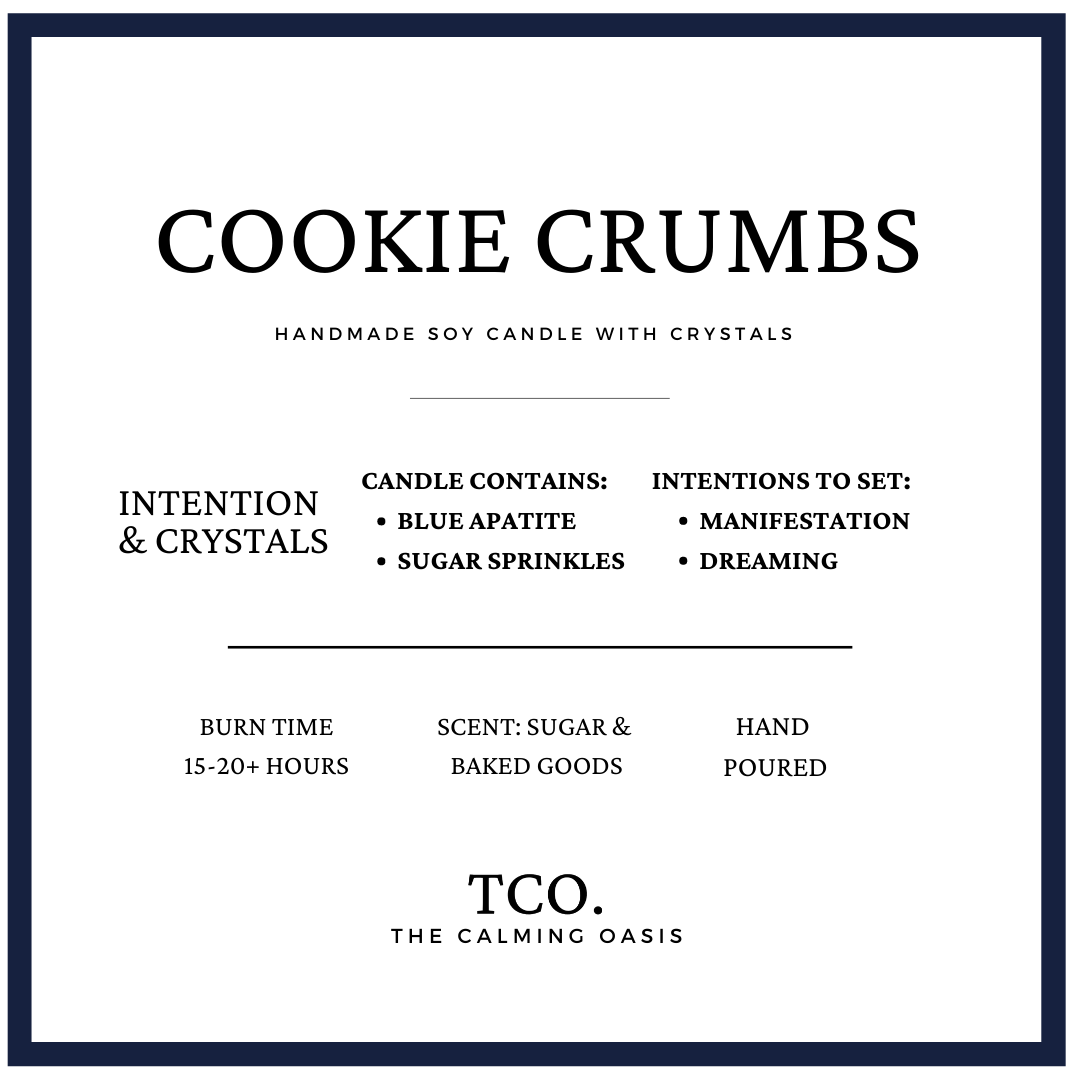 Cookie Crumbs | Blue Apatite Candle | 8oz Mini