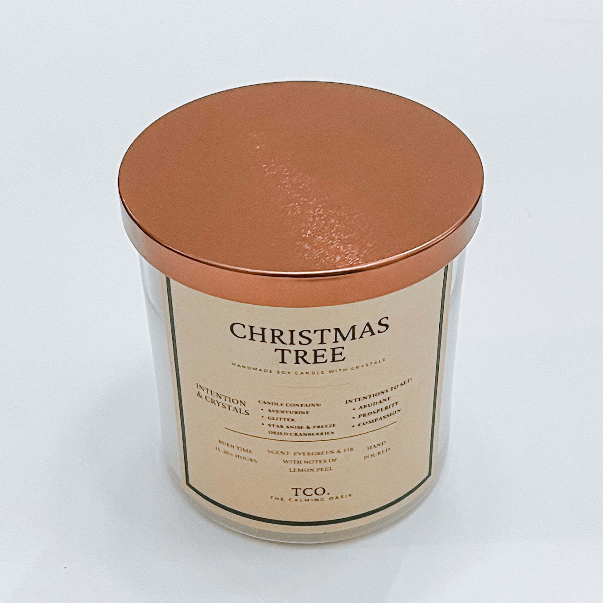 Christmas Tree | Aventurine Candle | 8oz Mini