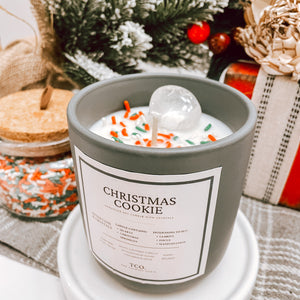 Christmas Cookie | Quartz Candle | 10oz Ceramic