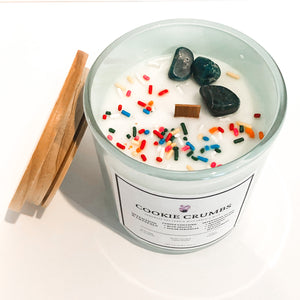 Cookie Crumbs | Blue Apatite Candle | 12.5oz Glass