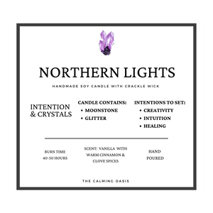 Northern Lights | Moonstone Candle | 10oz Ceramic
